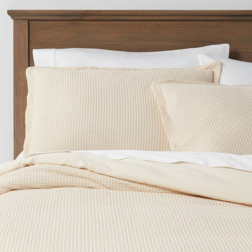 Threshold cotton waffle duvet - cotton,